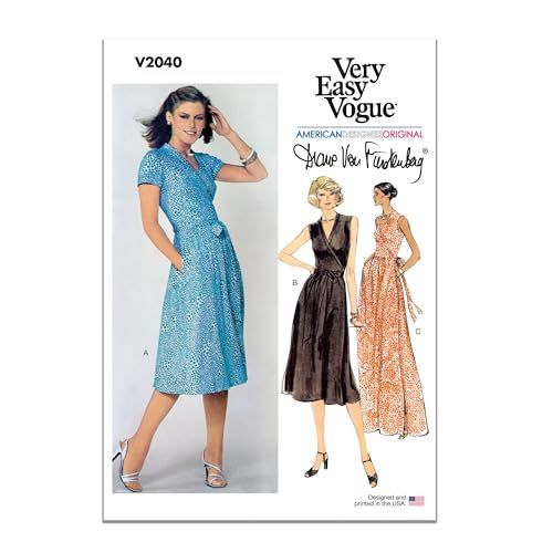 Vogue Papierpatroon V2040U5 Misses' Wikkeljurken - Diane von Furstenberg - U5 (16-18-20-22-24)