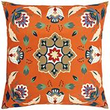 furn. Folk Flora Outdoor Kussenhoes, Oranje, 43 x 43 cm