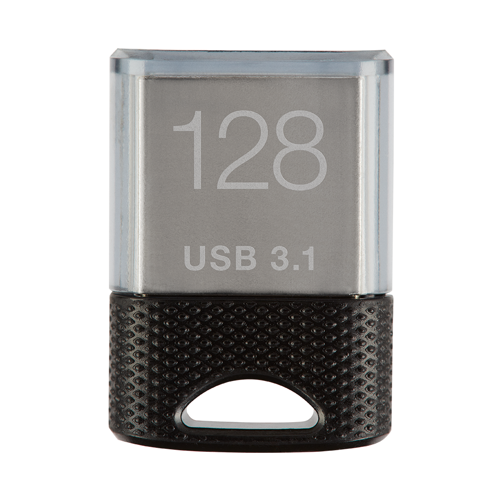 PNY Elite-X Fit 128GB USB 3.2 Gen 1 Zwart, Roestvrijstaal