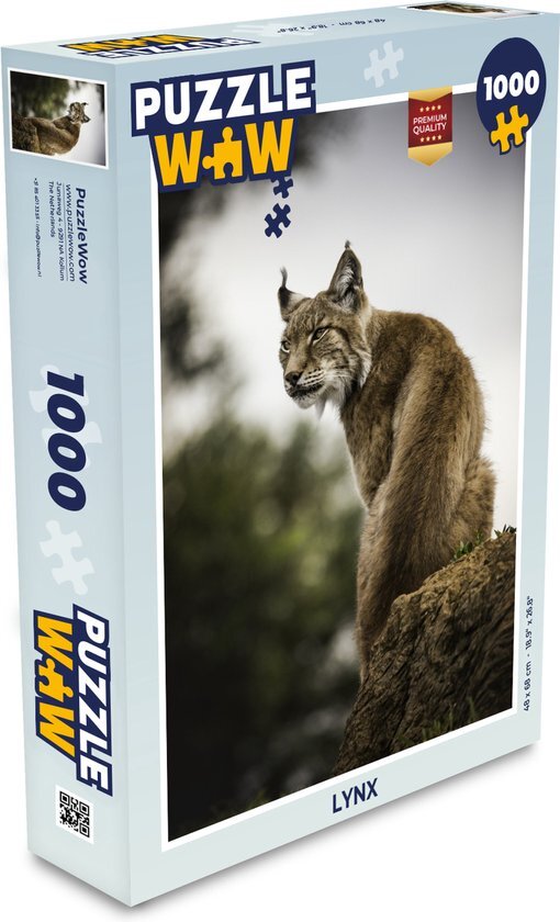 MuchoWow Puzzel Lynx - Legpuzzel - Puzzel 1000 stukjes volwassenen