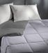 Italian Bed Linen Romantisch zomerdekbed in Doubleface effen kleur, donkergrijs/zilver, 170x260cm