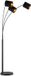 Home Sweet Home Lampe sur pied moderne - Noir - 3L - E27 - 9W
