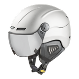 CP Camurai skihelm wit - meekleurend vizier