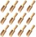 Set de 12 cuillères à sel faites à la main, en bois massif