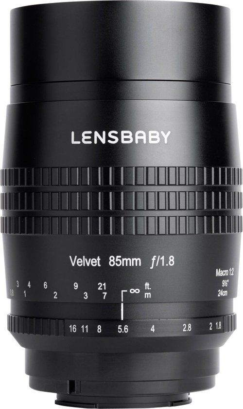 Lensbaby Velvet 85mm f/1.8 Black Lens for Canon RF