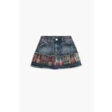Desigual Jupe jean bleu / bleu clair / rouge / noir