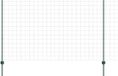 vidaXL Euro-hek met palen 10 x 1,4 m PVC-Coated Staal Groen