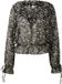 QS s.Oliver QS Bluse V-hals lange mouw gebloemd zwart 40