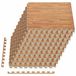 Tapis de protection de piscine 40 pièces Bois 14,4 m² Mousse EVA