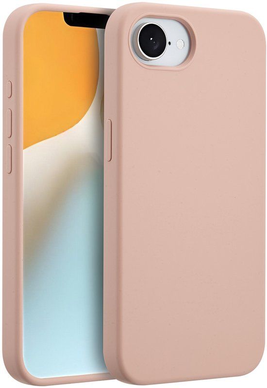 Accezz Liquid Silicone Backcover met MagSafe voor Apple iPhone 17e / 16e - Roze