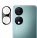 Techsuit Protecteur d'objectif de caméra pour Honor 90 Smart/X7b - Verre intégral - Noir