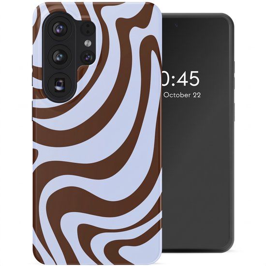 Selencia Hoesje - Geschikt voor Samsung Galaxy S26 Ultra - Backcover - Dream Swirl Chocolate