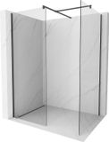 Mexen Kioto paroi de douche Walk-in 160 x 110 cm, transparent, noir