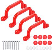 Relaxdays Klimgrepen - set van 4 - tot 100 kg per greep - rood