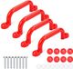 Relaxdays Klimgrepen - set van 4 - tot 100 kg per greep - rood