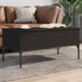 Prolenta Maison Exclusive Salontafel, zwart, 100x50x45 cm, houtvezel en metaal