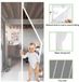 Bol rideau magnétique / Moustiquaire magnétique, moustiquaire, balcon, maille super fine, transparent, automatique, magnétique, moustiquaire, 100 x 210 cm