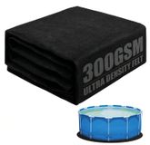 Tapis de piscine rond pour piscines hors sol