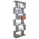 Boekenkasten RICOO Boekenkasten 192 x 70 x 25 cm Staande plank grijs Ruimteverdeler – WM070-PL