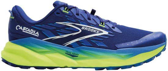 Brooks Cascadia 19 Trailrunningschoenen Heren - Blauw/Geel - Maat 45.5