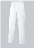 BP Broek voor dames en heren 1646-400 XXLT Lang Wit Katoen