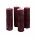 LOBERON Kaars set van 4 Muriel bordeaux