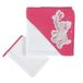 Noukies BB1589.51 Anna en Pili badhanddoek met capuchon, wit