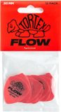 Dunlop Tortex Flow Plectrums - 0.50 mm Rood - Player's Pack 12 Stuks