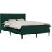 Maison Exclusive - Cadre de lit avec matelas vert foncé 120 x 190 cm velours