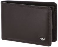 Golden Head Leren portemonnee Polo RFID Protect Minischeintasche 1194 Dunkelbraun
