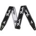 Fender Sangle de course WeighLess Logo Noir/Blanc