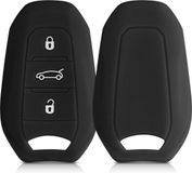 kwmobile autosleutel hoesje geschikt voor Opel 3-knops SmartKey autosleutel Keyless Go hoes - TPU autosleutel behuizing - Beschermende auto sleutel case - Sleuteletui in zwart