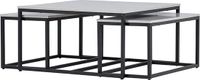 Hioshop Solna salontafel set van 3 grijs
