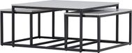 Hioshop Solna salontafel set van 3 grijs