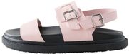 Next - Dames Sandalen met dik voetbed en gespdetail - Roze