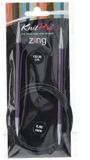KnitPro Zing aiguilles circulaires 150cm 6.00mm - 3 pièces