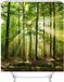 OEM Shenzhen Haorui Industrial Technology Co., Ltd. Douchegordijn met plantenmotief, waterdicht, stof, anti-schimmel, incl. 12 douchegordijnringen, wasbaar, badgordijn, 180 x 200 cm, groen