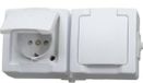 Kopp 137002003 Wandcontactdoos dubbel spatwaterdicht