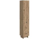 vidaXL - Loungeset - Bewerkt hout - Artisanaal eikenkleurig