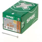 SPAX Universele schroef, Discuskop Deeldraad, 5 x 87 mm, 150 stuks, T-STAR plus T20, 4CUT, WIROX - 0251010500875