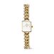 Daniel Wellington Mini Jolie Chain DW00100836 Montre Femme Or Blanc Acier Rectangulaire 15mm