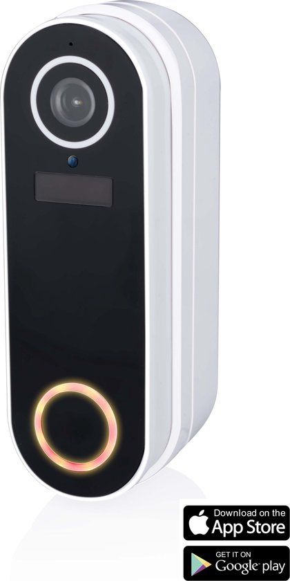 alpina Smart Home Video-Deurbel - Full HD - Wifi - Intercom - Nachtzicht - Wit