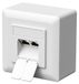 Boîte réseau Cat6a - 2 ports RJ45 - Blindé - 80 x 80 mm - Boîtier de connexion en saillie encastrable