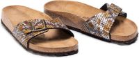 Birkenstock Madrid Dames Slippers Python Brown Narrow-fit