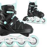 Movino Cruzer One Inline Skates - Zwart/Munt - Verstelbaar (38-41)