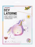 Folia DIY Lantaarn Knutselset - Regenboog & Eenhoorn, Incl. LED Licht
