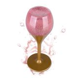 Accentra Let's celebrate douchegel voor vrouwen in champagne-/champagneglas look - bad- en douchegel met theeroos & fluwelen geur, douchegel in champagnedesign, cadeau-idee voor vrouwen en meisjes