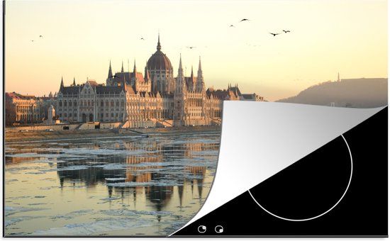 KitchenYeah® Inductie beschermer 77x51 cm - Boedapest (2) - Inductie kookplaat accessoire - Multicolor