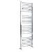 Hudson Reed Sèche-serviettes Moderne Design Courbé en Chrome Acier | Grand Radiateur pour Salle de Bain | 180cm x 50cm | Kent