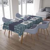 Bonamaison Tafelkleed, Anti-Mold, Sneldrogend, Waterdicht, 100% Polyester Tafellaken, Willekeurig patroon, 140 x 200 Cm - Ontworpen en Vervaardigd in Turkije